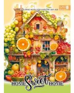 Kolorowanka A4 pionowa 8 obrazków Domki żółty