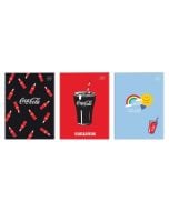 Zeszyt A4/32K trzy linia kolor Coca Cola (10szt)