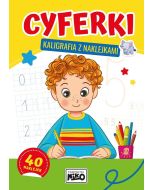 Cyferki - kaligrafia z naklejkami