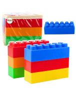 Duże Klocki konstrukcyjne kolorowe 6el