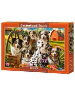 Puzzle 1000 Happy Dogs In The Countryside CASTOR