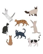 Zestaw wykrojników koty 8szt