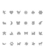 Zestaw wykrojników motyle 6szt