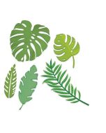 Zestaw wykrojników liście egzotyczne 5szt