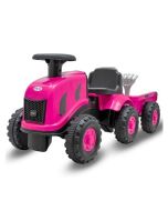 Jeździdełko traktor z przyczepą Benny różowy