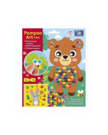 Obrazek z pomponów Misiaczek 2w1