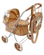 Wózek dla lalek głęboki z torbą