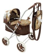 Wózek dla lalek głęboki z torbą