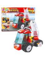 Klocki konstrukcyjne strażacki wóz z drabiną 67el