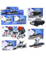 Klocki konstrukcyjne 2w1 pojazdy wojskowe MIX