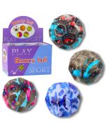 Piłeczka z wgłębieniami do ugniatania 9cm MIX