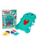 Układanka z klocków wtykanka dinozaur