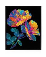 Diamond Dotz - Adults Flocked Neon Floral