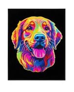 Diamond Dotz - Adults Flocked Neon Golden Retrieve
