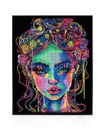 Diamond Dotz - Adults Flocked Neon Girl