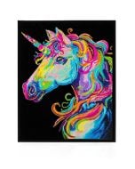 Diamond Dotz - Adults Flocked Neon Unicorn