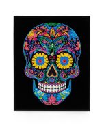 Diamond Dotz - Adults Flocked Neon Sugar Skull