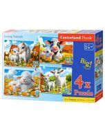 Puzzle x 4 Kontur Loving Animals CASTOR