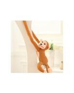 Maskotka małpka z dźwiękiem jasno brązowa 80cm