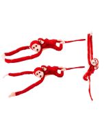 Maskotka małpka z dzieckiem czerwona 70cm