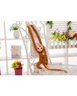 Maskotka małpka z dzieckiem jasno brązowa 70cm