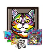 Zestaw do tworzenia obrazów z drewna - Kot