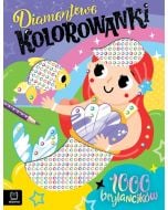 Diamentowe kolorowanki z syrenką. 1000 brylancików