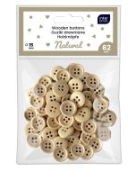 Guziki naturalne 62szt