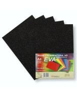 Pianka brokatowa A4 Eva czarna biodegrad. 5szt