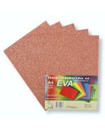 Pianka brokatowa A4 Eva miedziana biodegrad. 5szt