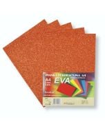 Pianka brokatowa A4 Eva pomar. biodegrad. 5szt