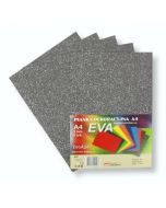 Pianka brokatowa A4 Eva srebrna biodegrad. 5szt