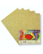 Pianka brokatowa A4 Eva złota biodegrad. 5szt