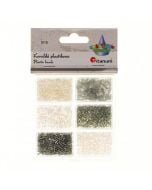 Koraliki plastikowe 6 rozmiarów 32g