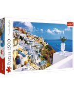 Puzzle 1500 Santorini, Grecja TREFL