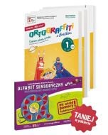 Ortograffiti z Bratkiem. Wersja 90 minut. Klasa 1. Komplet karty pracy, alfabet sensoryczny i teczka