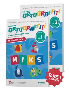 Ortograffiti. MIKS.  Poziom średnio zaawansowany. Część 1 i 2. Klasy IV-VI. Zestaw