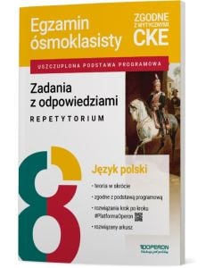 Zadania z odpowiedziami. Egzamin ósmoklasisty 2027. Język polski. Repetytorium